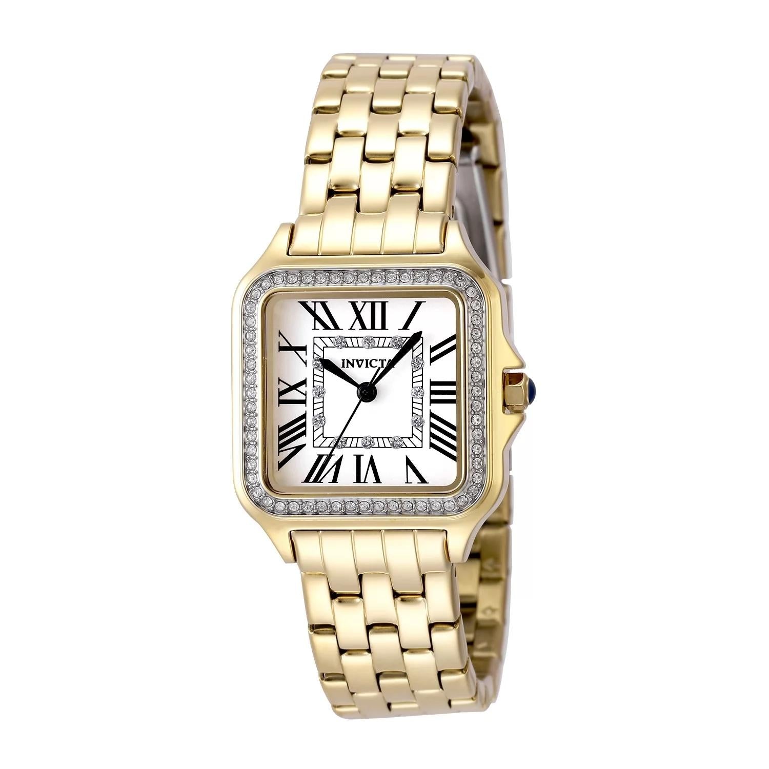 Invicta 48995 watch with silver dial and stainless steel band