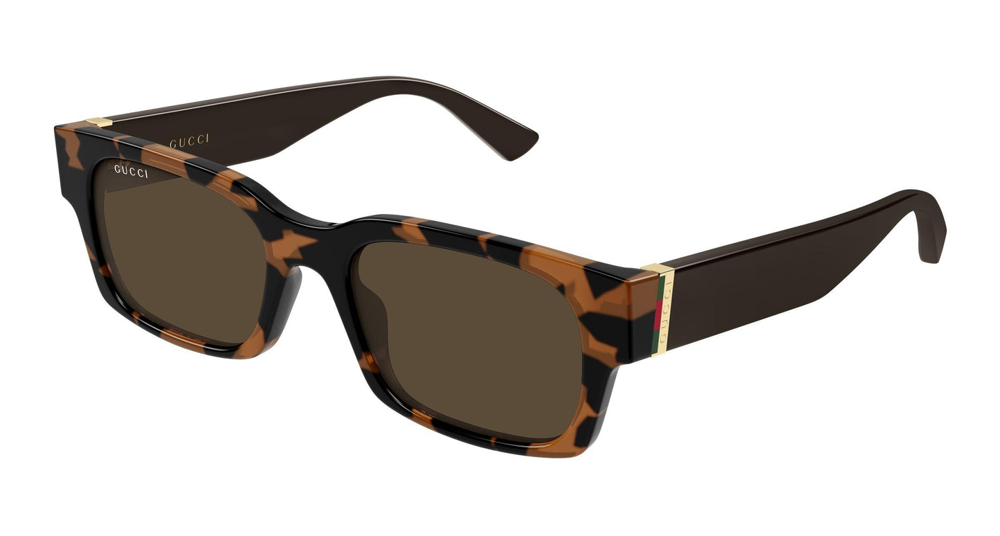 Gucci GG2084S-003 sunglasses in brown frame with havana brown brown lenses