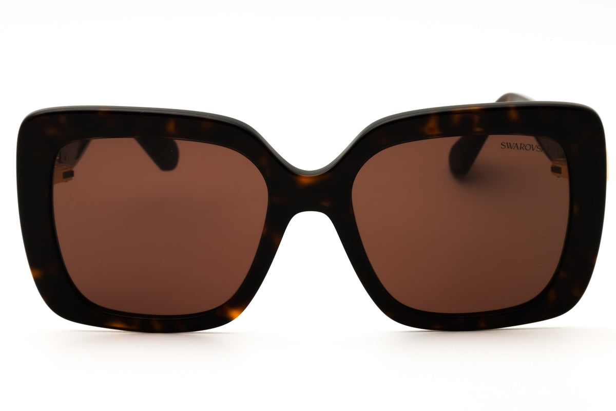 Swarovski SK6001-100273 Havana Oversized Sunglasses 55mm Sunglasses