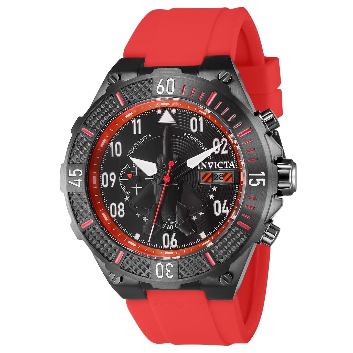 Invicta 39897 39897 Watch - Black Dial Silicon Band