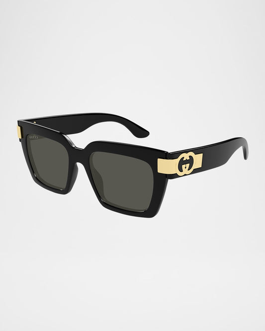 Gucci GG1689S-001 Black Cat Eye Sunglasses 54mm Sunglasses