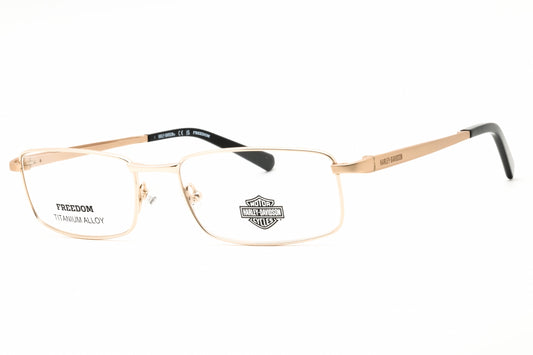 Harley Davidson HD9027-032 pale gold Rectangular Eyeglasses 55mm