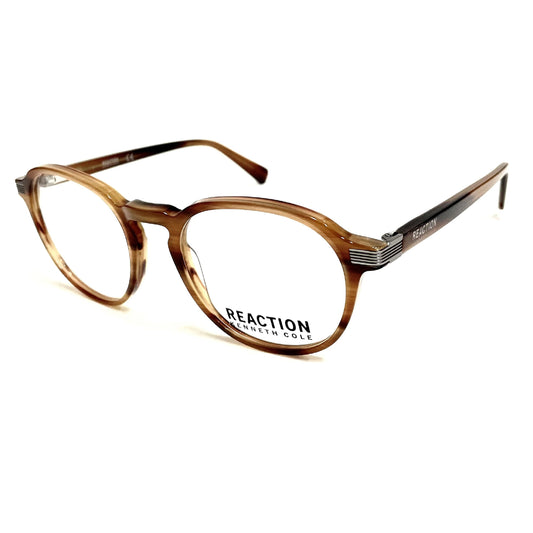 Kenneth Cole Reaction KC0927-045-51 eyeglasses in shiny light brown frame with clear lenses