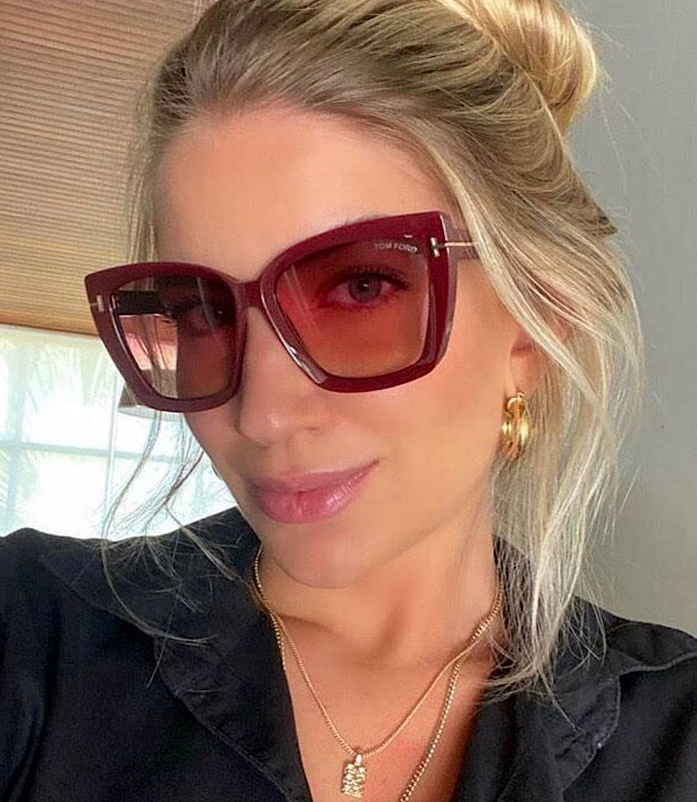 Tom Ford FT0920 Scarlet-02-5769F 57mm New Sunglasses
