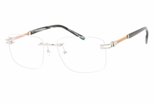 Charriol PC75094-C02 eyeglasses in shiny silver frame with clear lenses