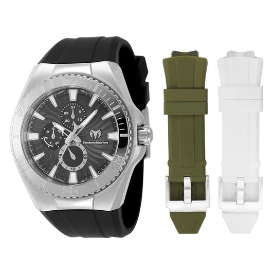 TechnoMarine TM-124017 TM-124017 Watch - Black Dial Silicon Band