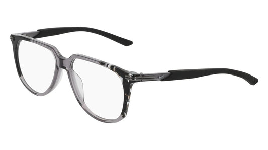 Nike 7309-021 eyeglasses in smoke/black frame with clear lenses