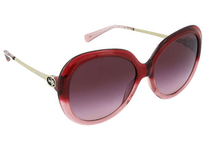 Coach 0HC8314-55518H-59 Burgundy Rectangle Sunglasses
