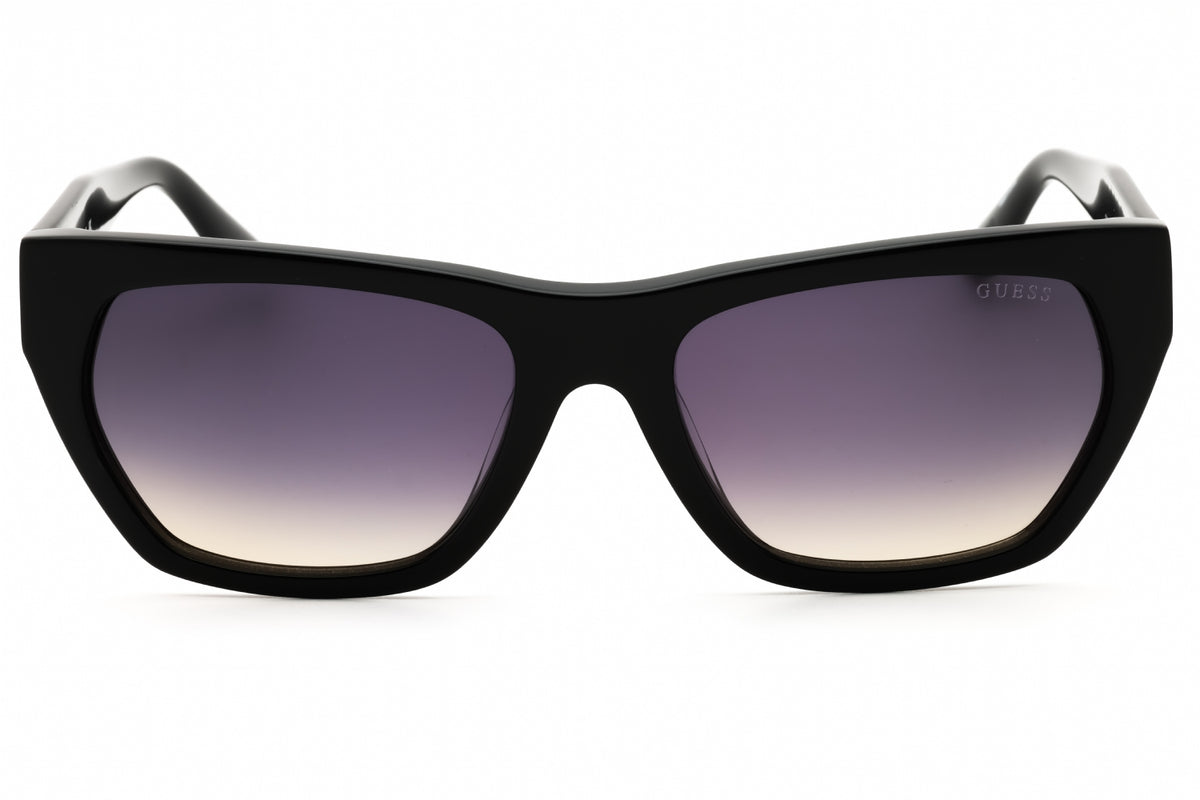 Guess GU00203-H-01B shiny black Rectangular Sunglasses 56mm Sunglasses