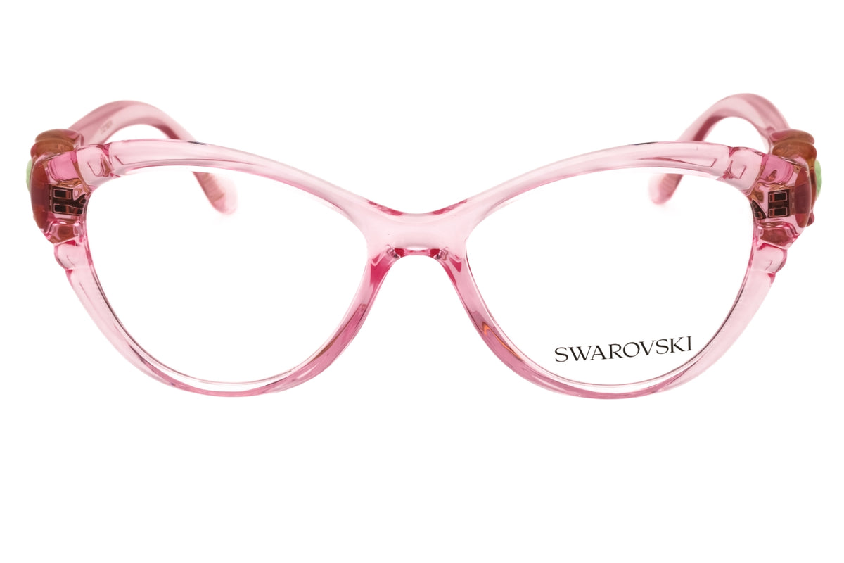 Swarovski 0SK2057-1088 Transparent Pink Cat eye Eyeglasses 53mm Eyeglasses