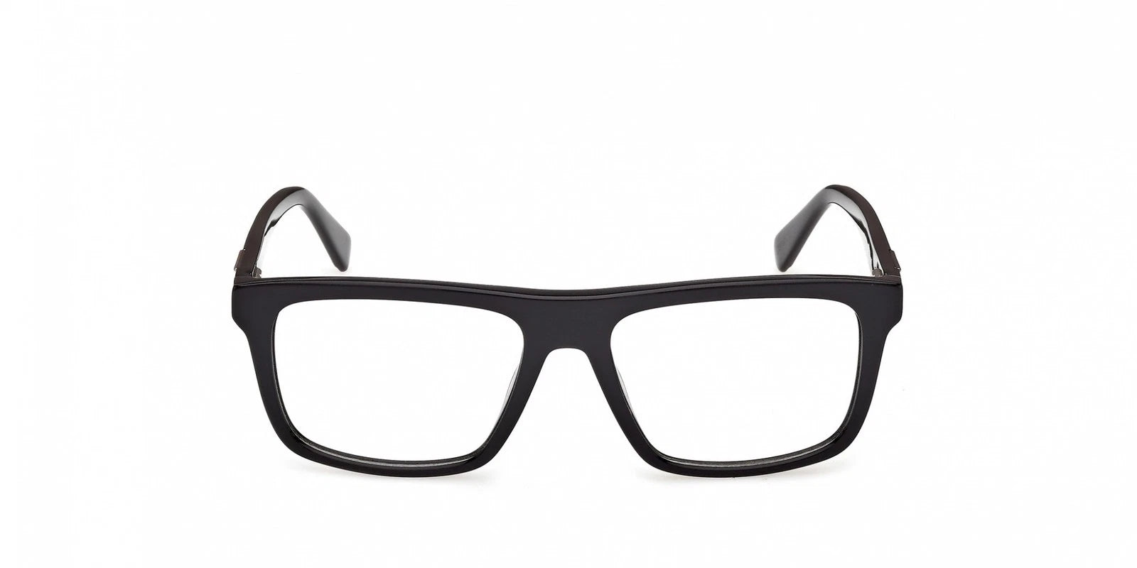 Guess GU50369-001-55 eyeglasses in shiny black frame with clear lenses