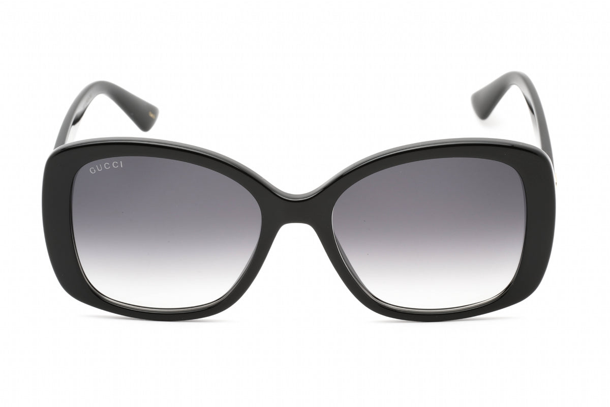 Gucci GG0762S-001 Black Rectangular Sunglasses 56mm Sunglasses