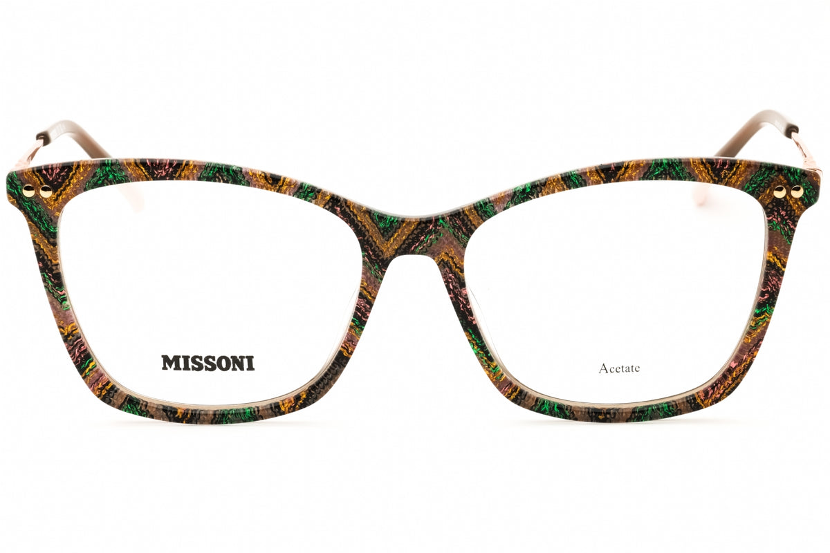 Missoni MIS 0108-01UK 00 PTBRWNGRN Cat eye Eyeglasses 53mm Eyeglasses