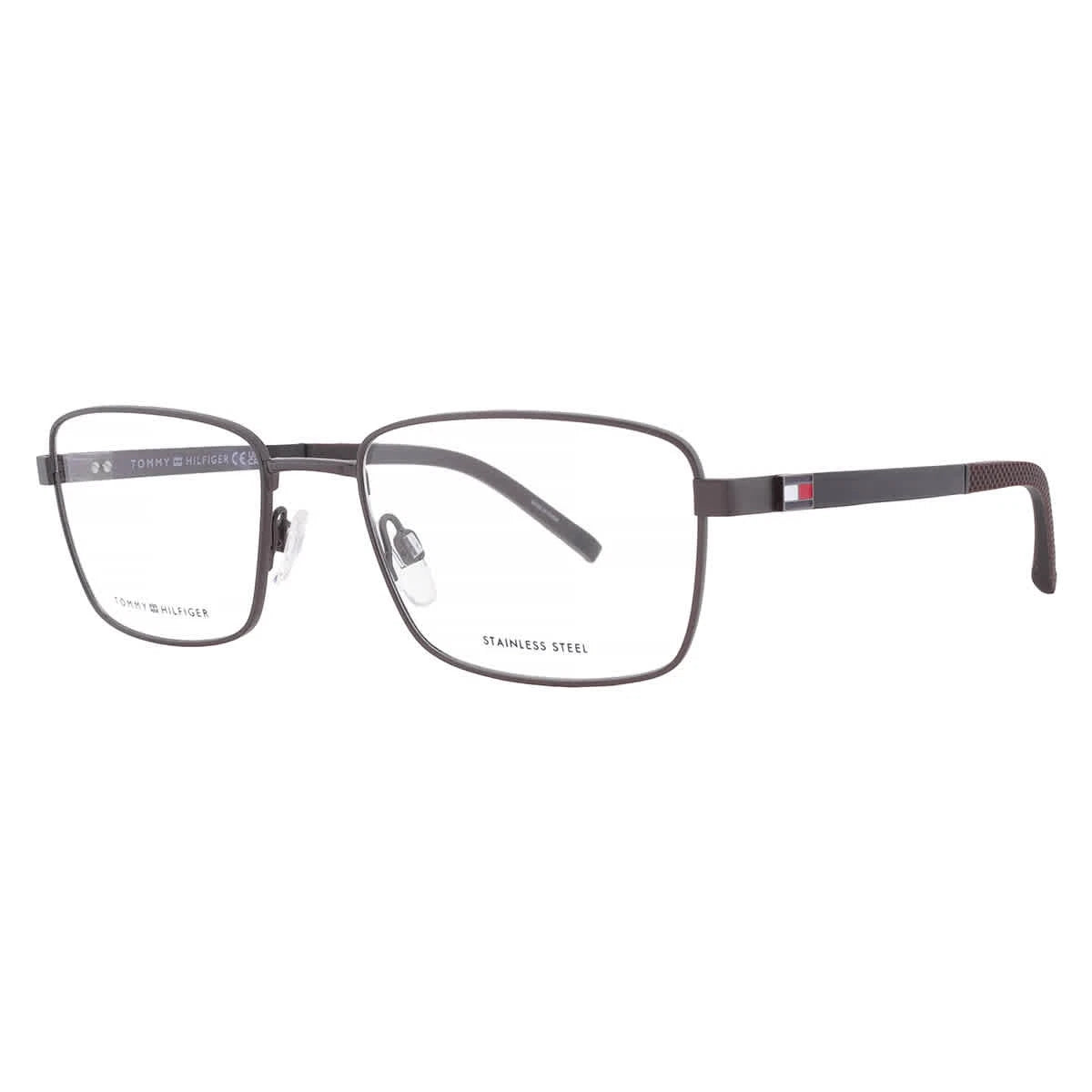 Tommy Hilfiger TH1946-SVK-54 Matte Ruthenium Black Rectangular Eyeglasses 54mm Eyeglasses