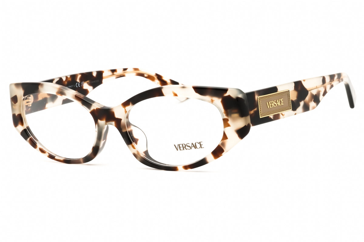 Versace 0VE3369F-5498 Havana Grey Cat eye Eyeglasses 53mm Eyeglasses
