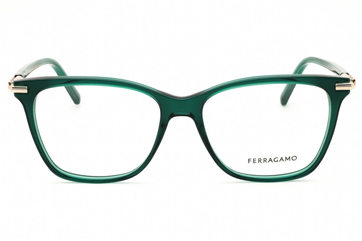 Salvatore Ferragamo SF3013-317 Green Rectangle Eyeglasses 53mm Eyeglasses