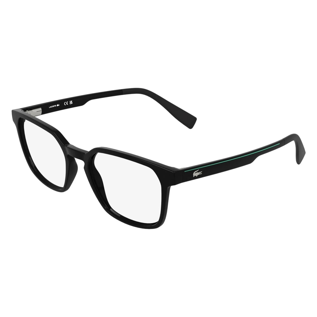 Lacoste L4006 001 Black Rectangle Eyeglasses 53mm Eyeglasses