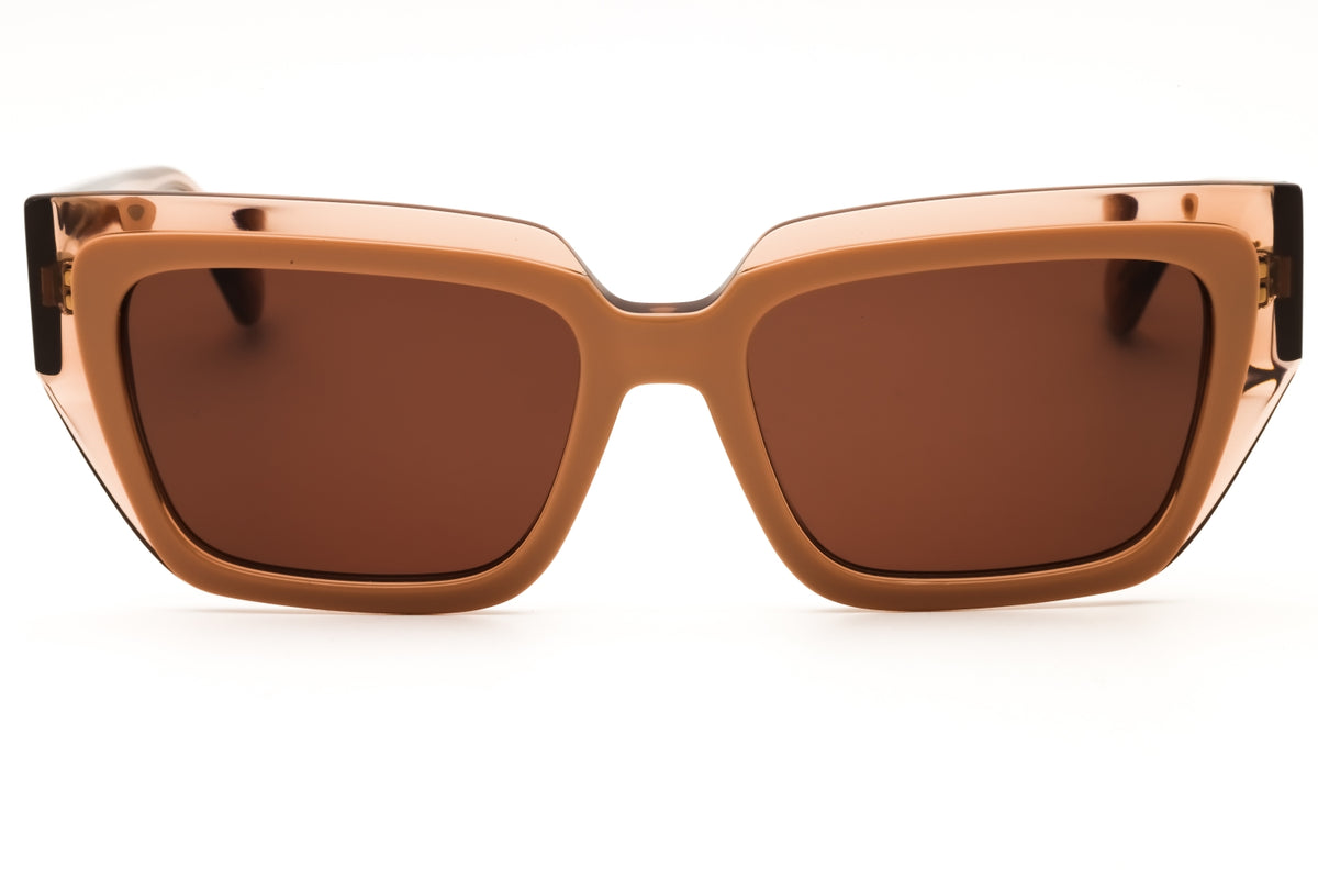 Salvatore Ferragamo SF2002S-265 TRANSPARENT NUDE Rectangular Sunglasses 55mm Sunglasses