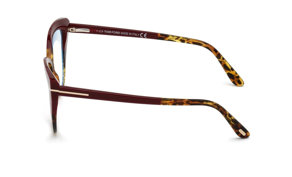 Tom Ford TF5673B-056-54 eyeglasses in havana frame with clear lenses