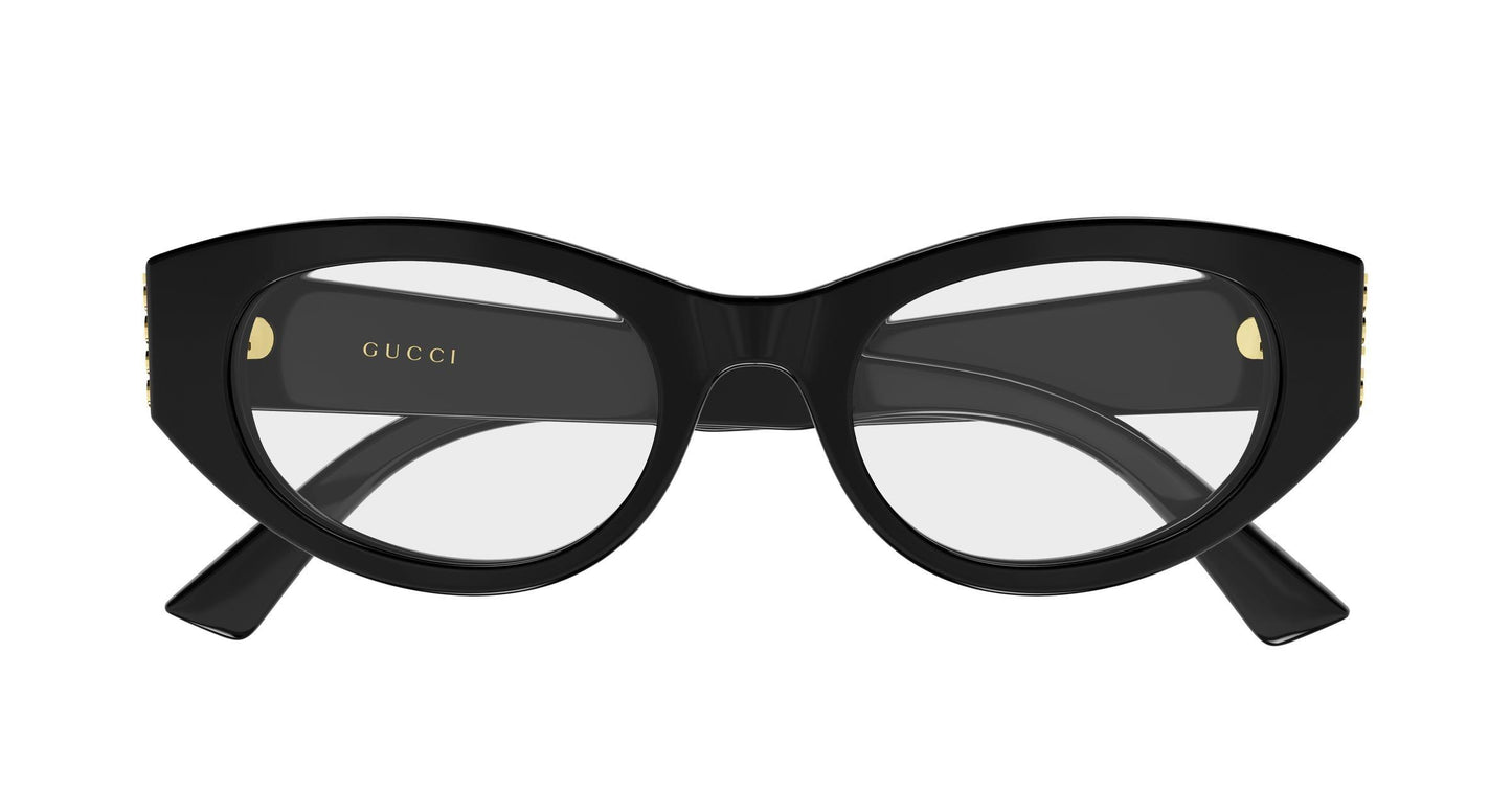 Gucci GG2041o-001 eyeglasses in black frame with clear lenses