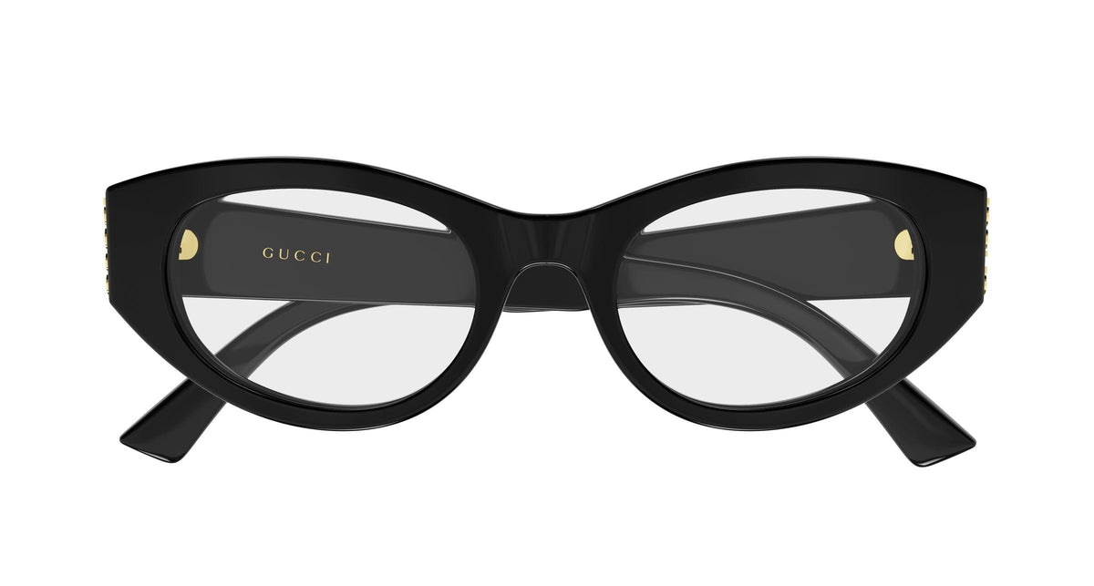 Gucci GG2041o-001 eyeglasses in black frame with clear lenses