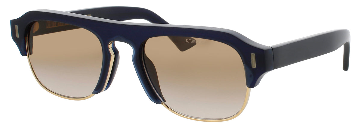 Cutler And Gross CGSN-1353-56-02 MIDNIGHT RAMBLER BLUE  Unisex Sunglasses 56mm Sunglasses