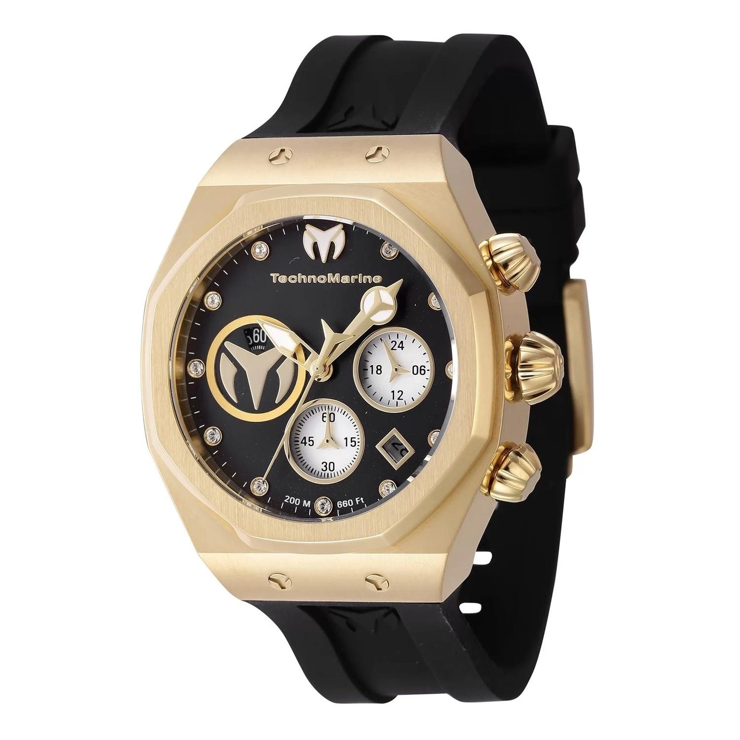 TechnoMarine TM-523007 TM-523007 Watch - Black Dial Silicon Band