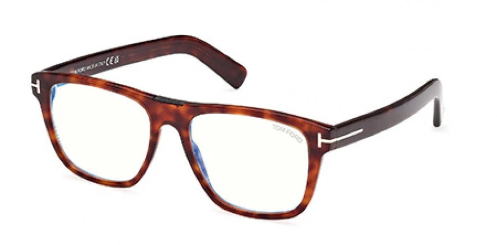 Tom Ford FT5902-B 054 Brown Rectangle Eyeglasses 54mm Eyeglasses