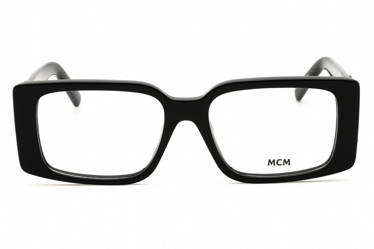 MCM MW5003-001 eyeglasses in shiny black frame with clear lenses