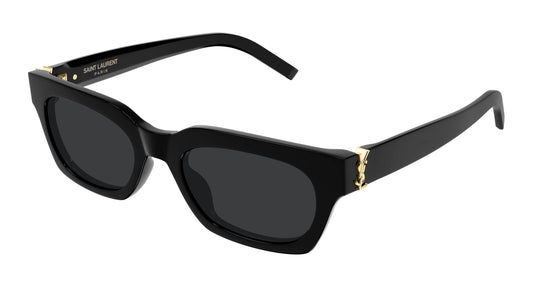 Yves Saint Laurent SL M175/F-001 Black Rectangular Sunglasses 53mm Sunglasses