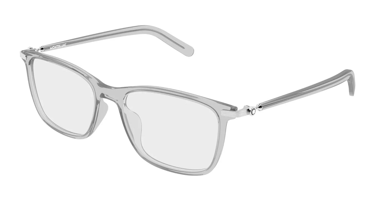 Mont Blanc MB0501OL-007 Gray Rectangular Eyeglasses 57mm Eyeglasses