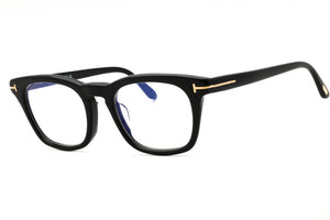 Tom Ford FT5870-F-B-001 shiny black Rectangular Eyeglasses 52mm Eyeglasses