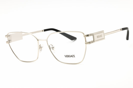 Versace 0VE1301-1000 eyeglasses in silver frame with clear lenses