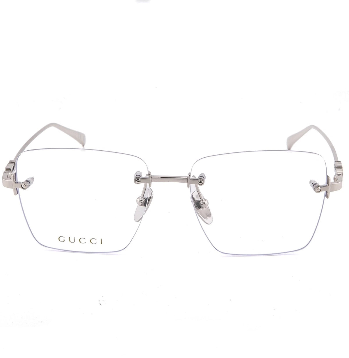 Gucci GG1938O-002 Silver Rectangular Eyeglasses 54mm Eyeglasses
