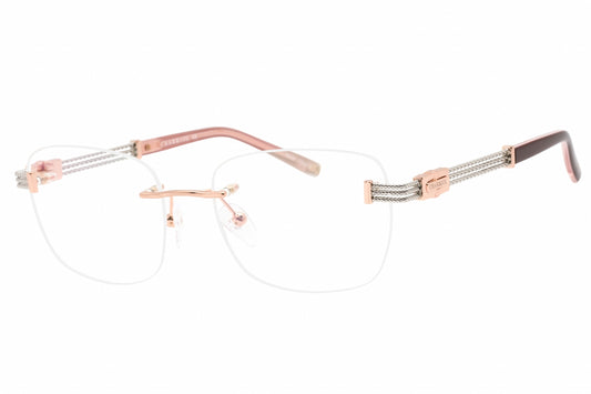 Charriol PC71065-C03 eyeglasses in shiny pink gold frame with clear lenses