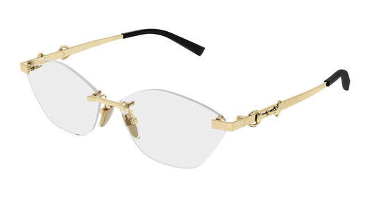 Gucci GG2050o-002 Gold Rimless Eyeglasses 59mm