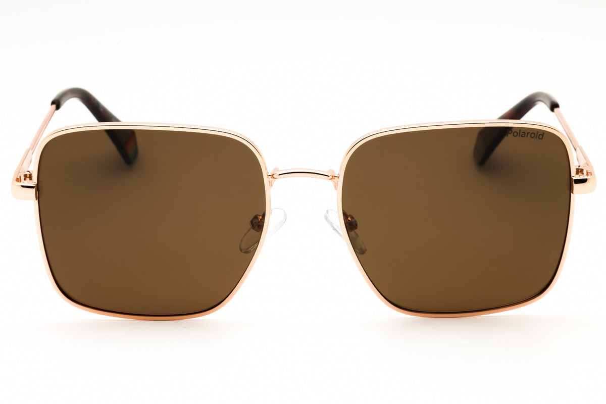 Polaroid Core PLD 6194/S/X-0DDB SP GOLD COPPER Rectangular Sunglasses 56mm Sunglasses