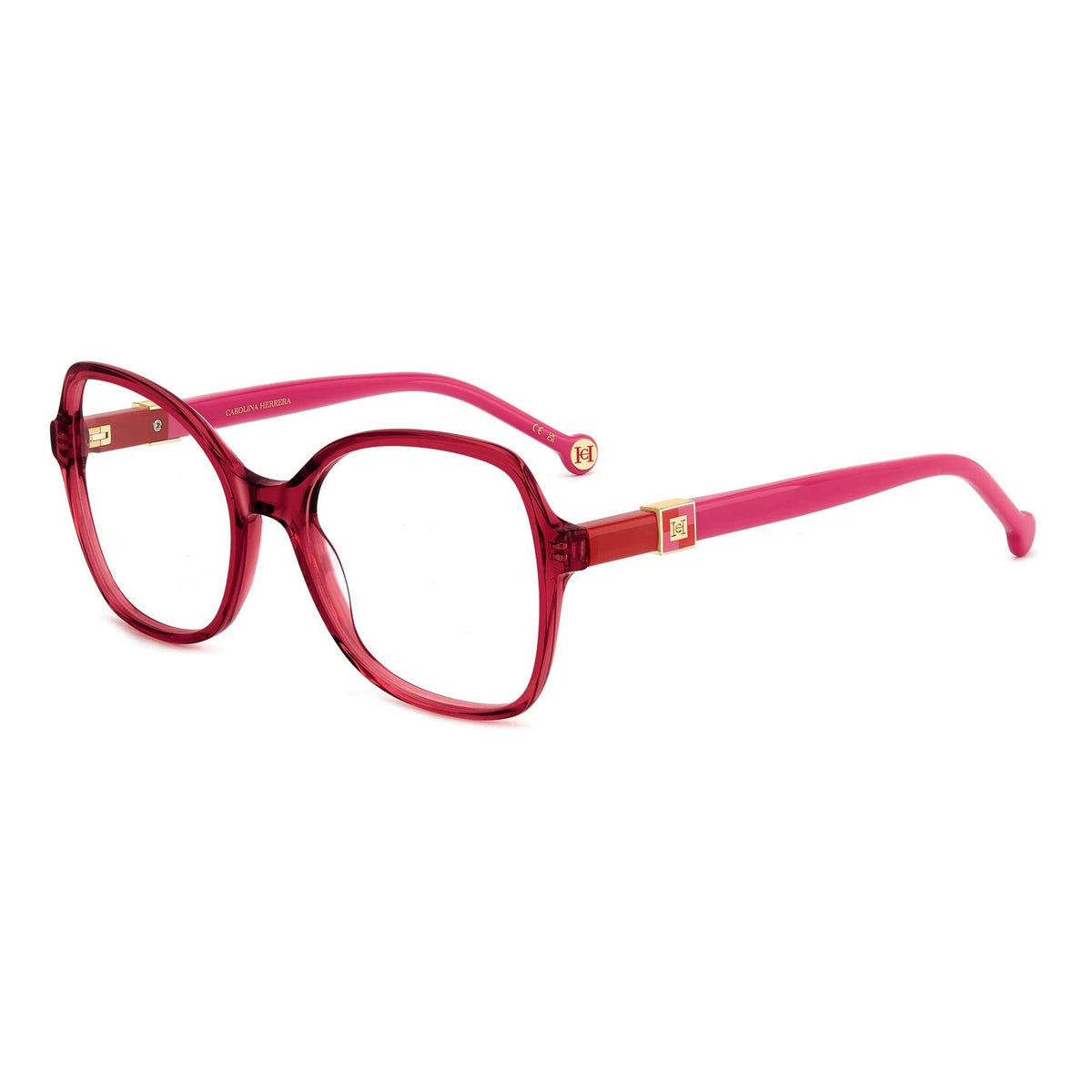 Carolina Herrera HER0275-C9A-54 Red Rectangle Eyeglasses 54mm Eyeglasses