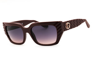 Guess GU00254-69Z Shiny Bordeaux Rectangular Sunglasses 55mm