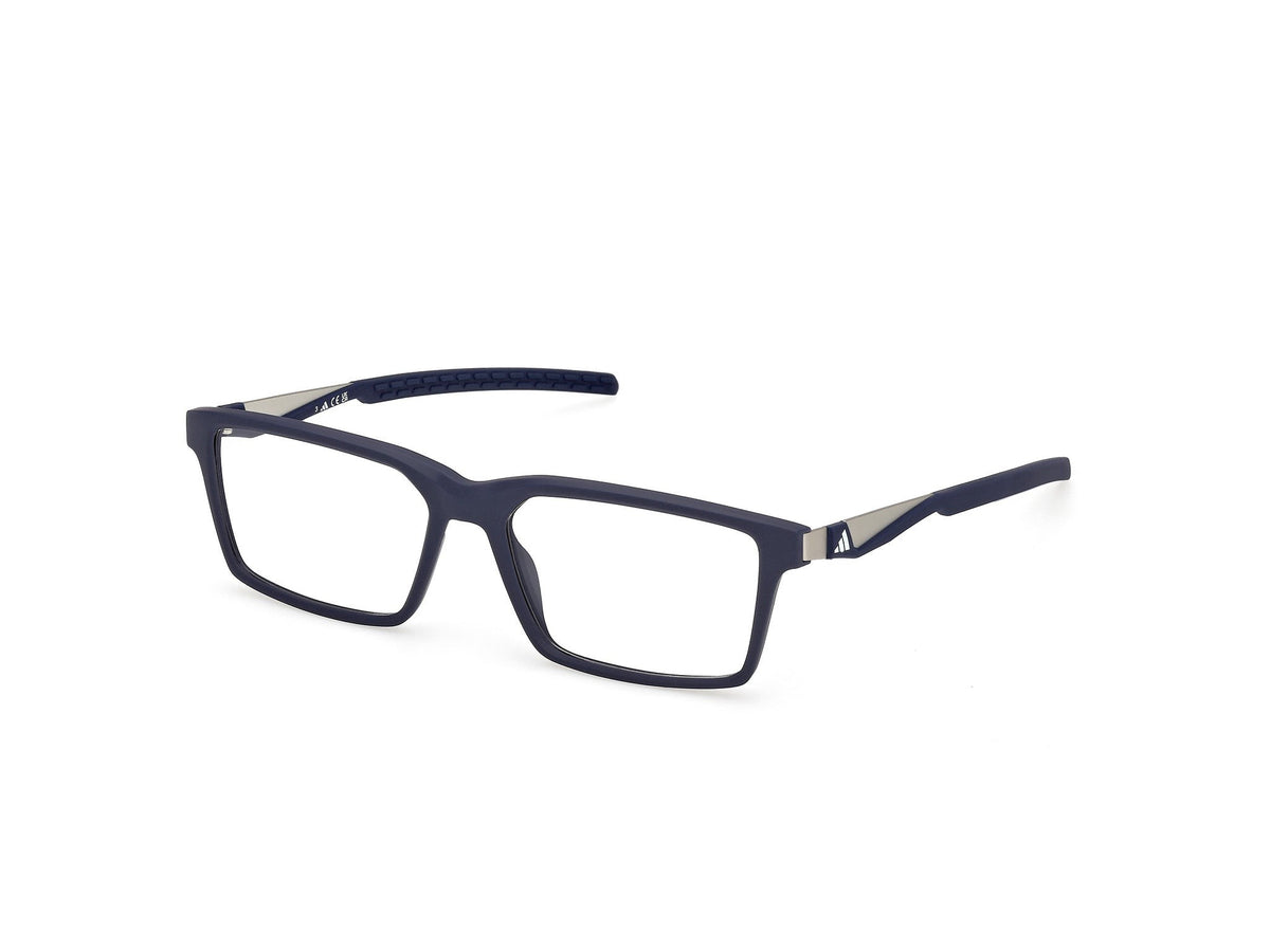 Adidas SP5109-091-55 Blue Rectangle Eyeglasses 55mm Eyeglasses
