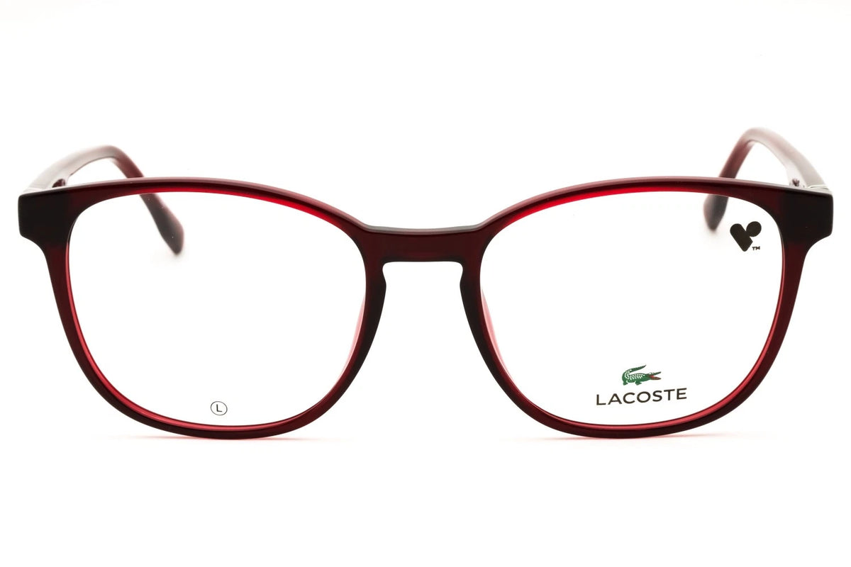 Lacoste L2975N 601 Red Rectangle Eyeglasses 54mm Eyeglasses