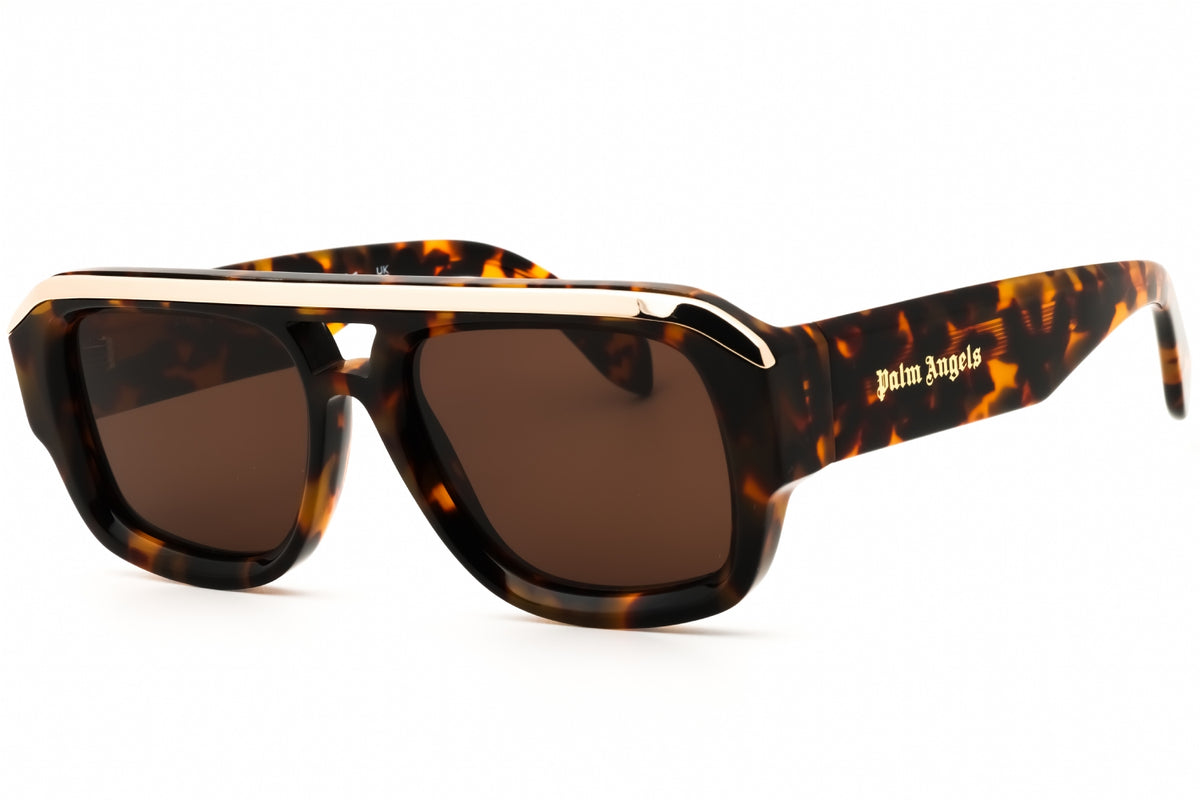 Palm Angels STOCKTON-6064 Havana Rectangular Sunglasses 54mm Sunglasses