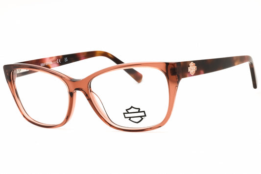Harley Davidson HD50108-072 eyeglasses in shiny pink frame with clear lenses