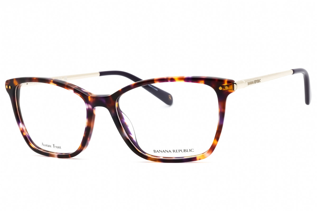 Banana Republic BR 228-0DEX 00 BRW VIOL HV Rectangular Eyeglasses 52mm Eyeglasses