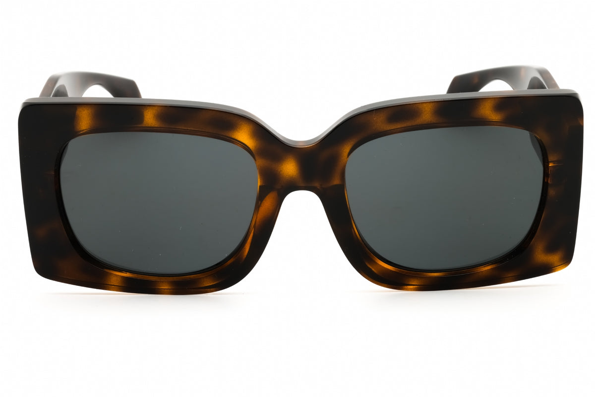 Versace 0VE4496U-108-87 Black / Yellow Logo Rectangular Sunglasses 54mm Sunglasses