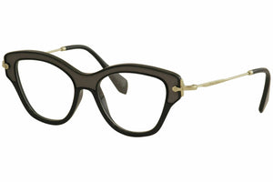 Miu 0MU07OV-VIE1O1-52 Black/Gold Geometric Eyeglasses 52mm