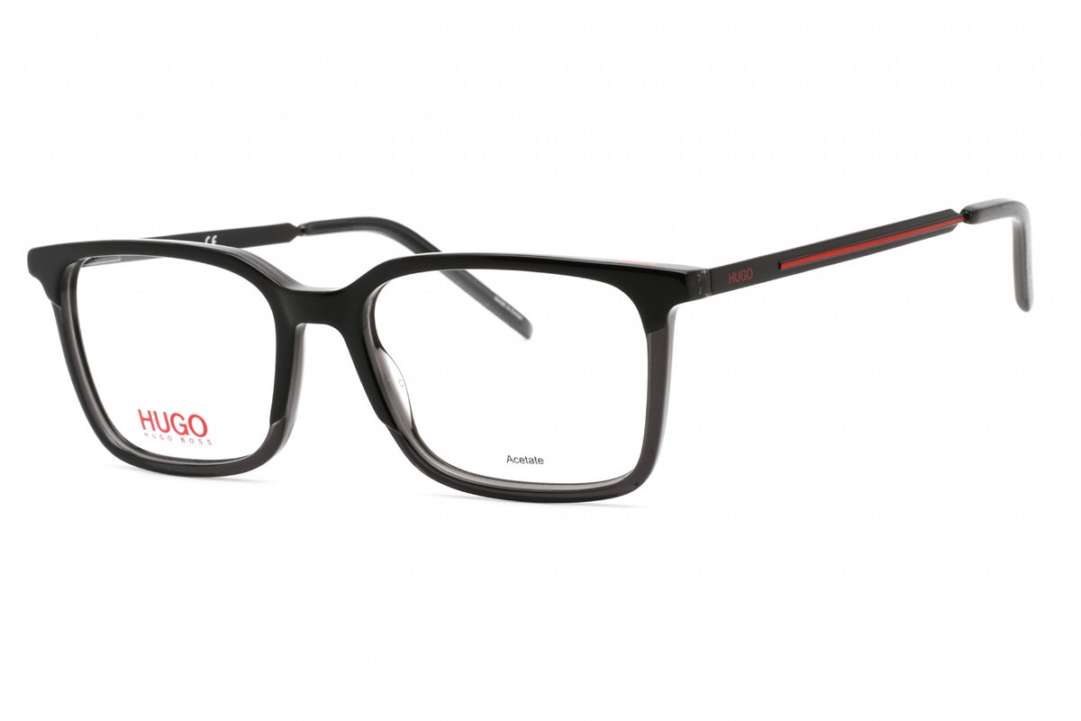 HUGO HG 1125-008A 00 Black Grey Rectangular Eyeglasses 53mm