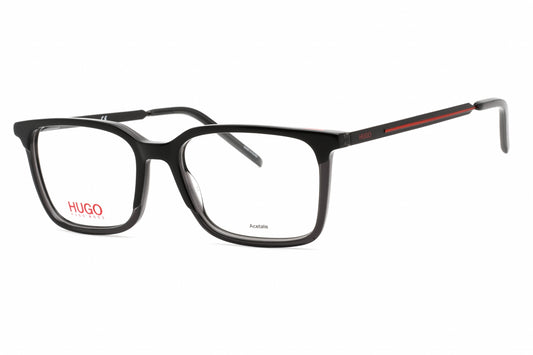 HUGO HG 1125-008A 00 Black Grey Rectangular Eyeglasses 53mm