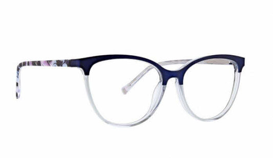 Vera Bradley Keily Plum Pansies 5315 53mm New Eyeglasses