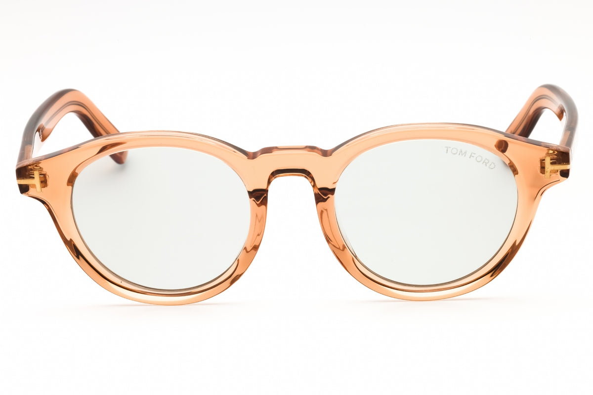 Tom Ford FT1123-D-45A shiny light brown Round Sunglasses 49mm Sunglasses